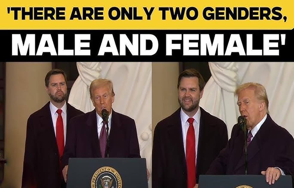 there are only two genders male and female